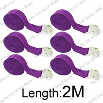 자전거트롤리 토픽트레일러 자동차 루프 랙에 대 한 고정 버클이있는 6pcs 2m화물, 푸플