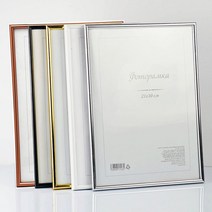 A4 상장액자 심플 아크릴 수료증 자격증 사업자등록증 전시, 로즈골드 (03-318E)
