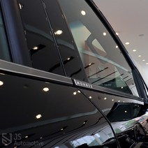 [JS AUTOMOTIVE] 기아 모하비더마스터 도어 B필러하단 튜닝 몰딩 엠블럼커버 악세사리 기스방지 데칼스티커, AL벨트라인 카본