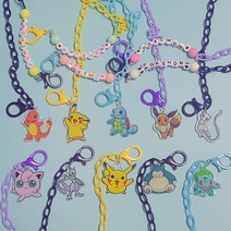 포켓몬 캐릭터 마스크 스트랩 줄 이니셜 추가금액없음 아크릴 피규어 비랑디자인 커스텀 아이템 자체제작 어린이집 생일선물 답례품