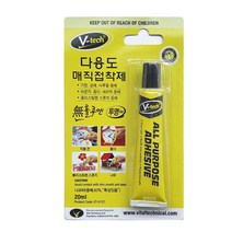 V-tech 브이텍 다용도 매직접착제 20ml VT-912C [W9F0270], 1개