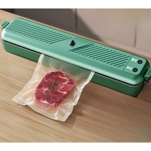 가정용 진공포장기 30cm 수비드 음식 진공기 진공 포장 씰링기 씰링 백 식품 포장, 고급형  +진공비닐 30개 /그린