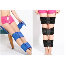 예쁜 각선미 오다리 3단 벨트 다리고기방지 바른자세밴드 바른자세 휜다리 다리벨트, 블루