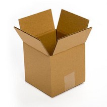 Pratt PRA0006 Recycled Corrugated Cardboard Single Wall Standard Cube Box with C Flute 5” Length x, 1