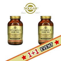 솔가 1+1 비타민 C 씨 아스코르브산 아스코르빈산 1000mg 100베지캡슐, 1개, 기본