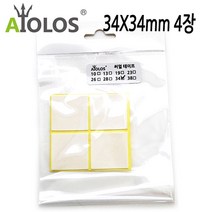 [RA㏓] AiOLOS 써멀 테이프 34x34mm 4장 쿨러 열전도 PC 써멀잎 튜닝 써멀패드 ▷_§Ea, 《본상품》