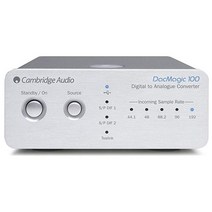Cambridge Audio DacMagic 100 S/PDIF 디지털 - 아날로그 컨버터 DAC 토스링크 입력 포함 TV 호환 192kHz (실버)