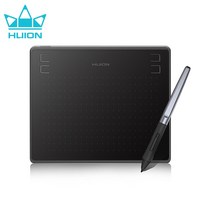 제도판 제도기 제도용품 huion hs64 6x4inch 그래픽 드로잉 태블릿 초박형 디지털 태블릿 배터리 없는 스타일러스 osu 펜 태블릿 for android windows