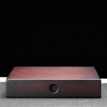 더큰솔 다구 다도용품 차보관함 차통 차트레이 백차 보이차 공부차 중국다기 대나무 해괴차칼, 호두색 대나무 찻잔 【단층】, 24.5x23.5x4.5cm