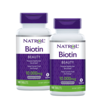 나트롤 네트롤 비오틴 바이오틴 비타민B7 비타민H 10000 mcg 100정 2병