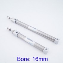 소형유압실린더 가이드실린더 스테인레스 스틸 미니 실린더 보어 16mm 스트로크 ~ 200mm CDJ2B 복동/단동, 03 20mm_03 Single acting(T)