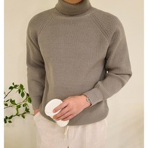 남자 겨울 두꺼운 터틀넥 목폴라 니트 4컬러