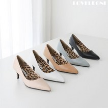 러블보니 / 여성화 정장구두 미들굽 호피 안감 펌프스 5컬러