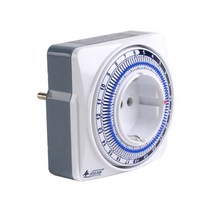 서준전기 기계식 타이머 콘센트 24시간 타임 스위치 간판 전기 절전 시간 아날로그, SJP-CP16H