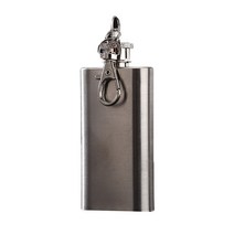위스키 보틀 양주 디스펜서 구씨 휴대용 술병 키 체인 나사 캡이있는 새로운 스테인레스 스틸 미니 힙 플라스크 알코올 플라스크 주류 병 야외 여행 선물