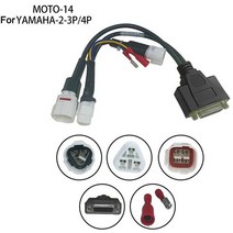 EFI 오토바이 변환 라인 HONDA-4P 혼다 야마하 YAMAHA-2-3P/4P Suzuki Kawasaki DB15 핀 OBD 진단 케이블, 01 for Yamaha -2-3P 4P