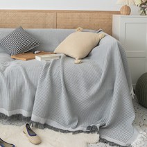SKANDSALO 쇼파 패드 6인용 천커버 가죽갈이 돌쇼파 매트 천갈이, Lingge 그레이_230 x 280cm