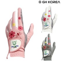 GH코리아 여성용 잠자리 실리콘 골프장갑 양손세트, 18호