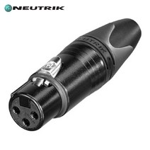 뉴트릭 NC3FXX-B XLR커넥터 암 금도금 캐논커넥터 마이크커넥터, NC3MXX-B(수)