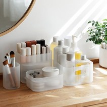 생활탐구 반투명 화장대 정리 수납함 6종 (중형2칸), 1개