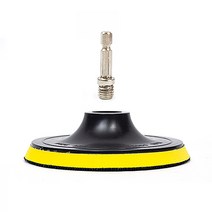 ZIO-BIZ 원형사포 백업패드 세트 12.7cm / 전동드릴 전동드라이버 체결 백업패드 육각비트 사포 원형사포 종이사포 목공사포 목공용사포 사용시 필요, 1개