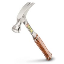 Estwing 해머 - 453.6g (16온스) 매끄러운 페이스 및 천연 가죽 그립의 노루발 장도리 - E16S
