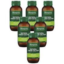 Thompsons 톰슨 내추럴 리퀴드 칼슘 Natural Liquid Calcium 60정, 6개