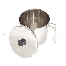 스텐 손잡이 음식물 쓰레기통 대 3.5L 가정 식당 잔반통 짬통 씽크대 냄새 차단, 대-3.5L