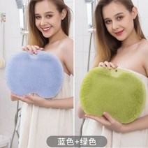 나혼자산다 벽에 붙이는 등 때밀이 브러쉬타입 셀프등밀기, 대 - 하늘색 + 녹색