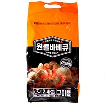 원콜 야자숯 간편점화형 2.4kg 바베큐숯 캠핑숯 조개탄 착화탄, 단품, 단품