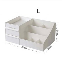 이케아 화장품 아크릴 정리함 Organizer make up storage 플라스틱 상자 나무 대용량 화장품 보관 서랍 화장대 스킨 케어 랙 면봉 204, 플라스틱 상자 L, 협력사