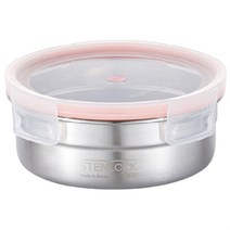 스텐락 원형 반찬통 700ml 직장 런치 냉장고정리 용기, 쿠팡 잉꼬네 본상품선택