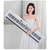 88키 전자피아노 초보자 가정용 거치대 디지털피아노, 화이트(88키-표준 버전)