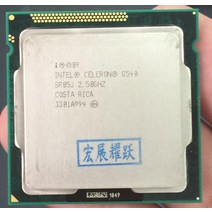 I5750오리지널 인텔 셀러론 G540 cpu 2M 캐시 2.50 GHz 소켓 LGA1155 TDP 65W PC 컴퓨터 데스크탑 듀얼, 한개옵션0
