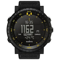 순토 코어 클래식 아웃도어 워치 올 블랙 206380, Classic_Black Yellow
