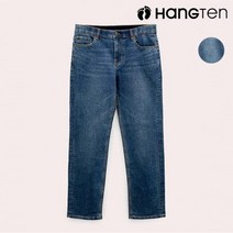 행텐 남성 인디고 베이직 워싱 레귤러핏 데님팬츠-AE9L305560410