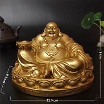 불상 부처 불교 염주 조각 관세음보살Chinese Feng Shui Laughing Buddha Statue Man-made Jade Stone Orna, 02 금