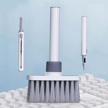 모니터후드24인치 모니터후드 모니터커버 키보드 클리너 청소 키트 브러시 5 인 1 PC 컴퓨터 에어팟 이어폰 키 캡 풀러, white Ordinary