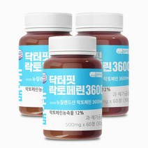 닥터핏 락토페린 식약처인증 HACCP 3600mg 이중코팅 60정, 30g, 3개