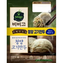CJ더마켓 만두 냉동 식품 간편 탑티어 비비고 청양고기만두 김치 고기 야채 군만두 400G 2개, 30세트