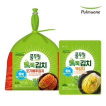 [풀무원] 톡톡 포기김치 3.3kg+백김치 400g