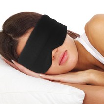 길이조절 수면안대 암막 불면증 여행용 숙면 안대 눈가리개 블랙