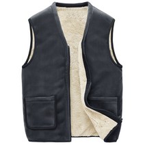 ~5XL 남자 빅사이즈 양털 뽀글이 기모 후리스 조끼