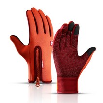 스키장갑 Outdoor Cycling Waterproof Fishing Man Gloves Sport Touchscreen Women Ski Army Windproof Non-Sl, [02] M, [07] Orange