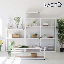 철제선반 고정식선반 다용도실선반 6단 120X40X210Cm, 화이트(D41221W6)