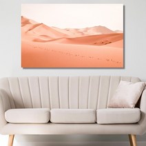 셀러허브 오렌지 사막 와이드 풍경 사진 그림 액자 20호 73x46cm, 캔버스액자(옆면흰색)