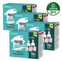 [유한양행] 해피홈 스마트 리퀴드 리필 60+60 총120일 x 4개, 없음, 상세설명 참조