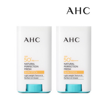 AHC 2021최신제조 내추럴 퍼펙션 프레쉬 선스틱 17g x2개, 17g 2개 하얀색 제형