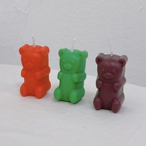 젤리곰 실리콘 수제 몰드/하리보 얼음틀/곰돌이 캔들 만들기/젤리베어 레진몰드