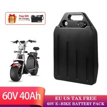 전동킥보드 성인 전기 킥보드 전기스쿠터 60V 40Ah 16S 18650 배터리 할리 스쿠터 1800W 이하의 자전거 스쿠터에 사용할 수 있습니다. EU 미국 면세, 03 60V 40Ah-A, 03 60V 40Ah-A